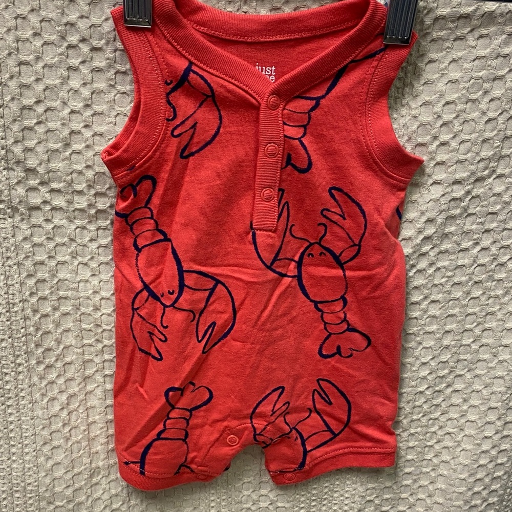 Just One You by Carter's Red Lobster Print Baby One-Piece